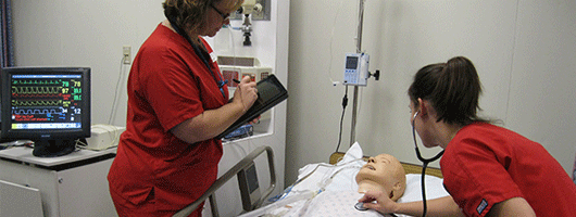 Students in the School of Nursing, IU South Bend